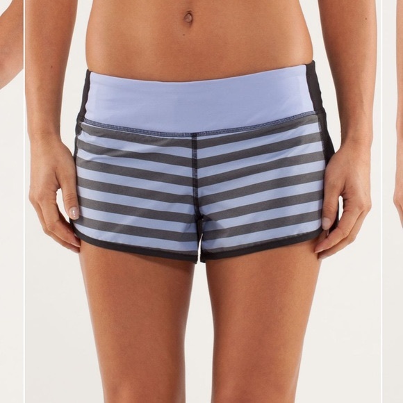 Lululemon Speed Shorts 2.5” Stripe Lavender - Picture 9 of 9